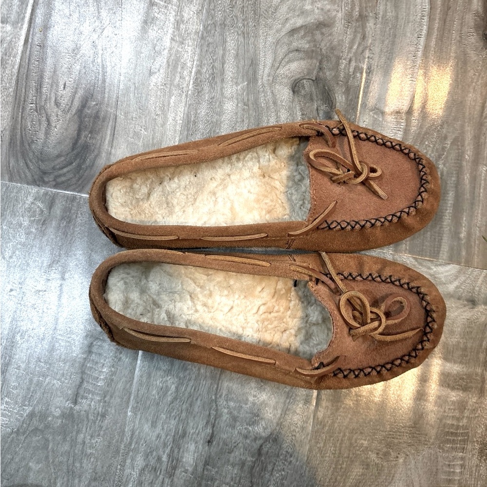 Old Friend Brown Moccasin Slippers